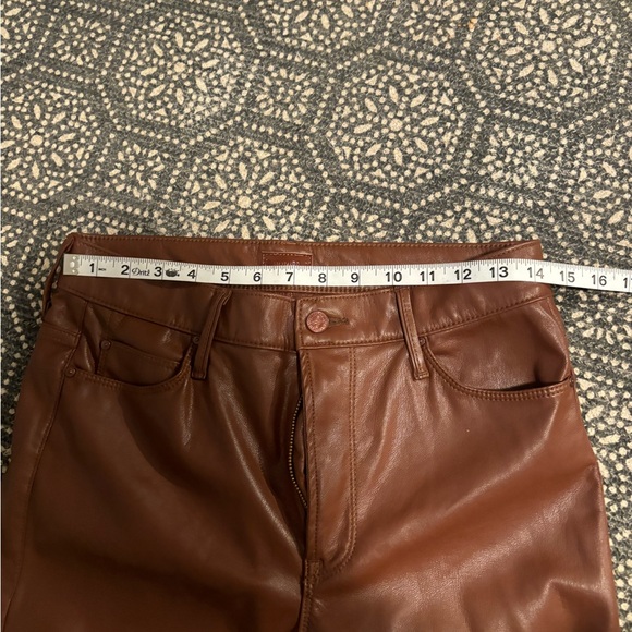 Mother Mid Rise Dazzler Ankle Faux Leather - Picture 13 of 16